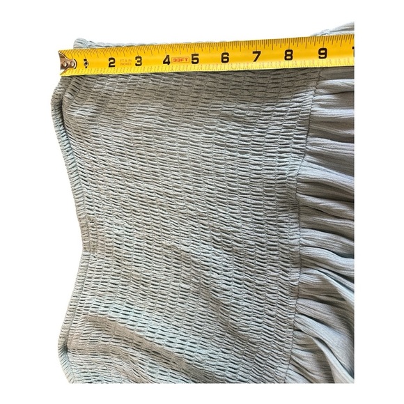 Justify Blue Maxi A-Line Skirt with Smocked Cut Out Design - Picture 7 of 8